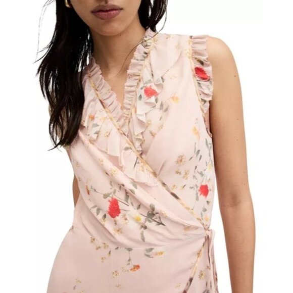 ALLSAINTS Ari Kora Mini Dress Size US 8 - Picture 2 of 14